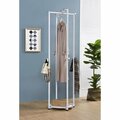 Puesta En Escena Bennett Coat Rack, White PU3202133